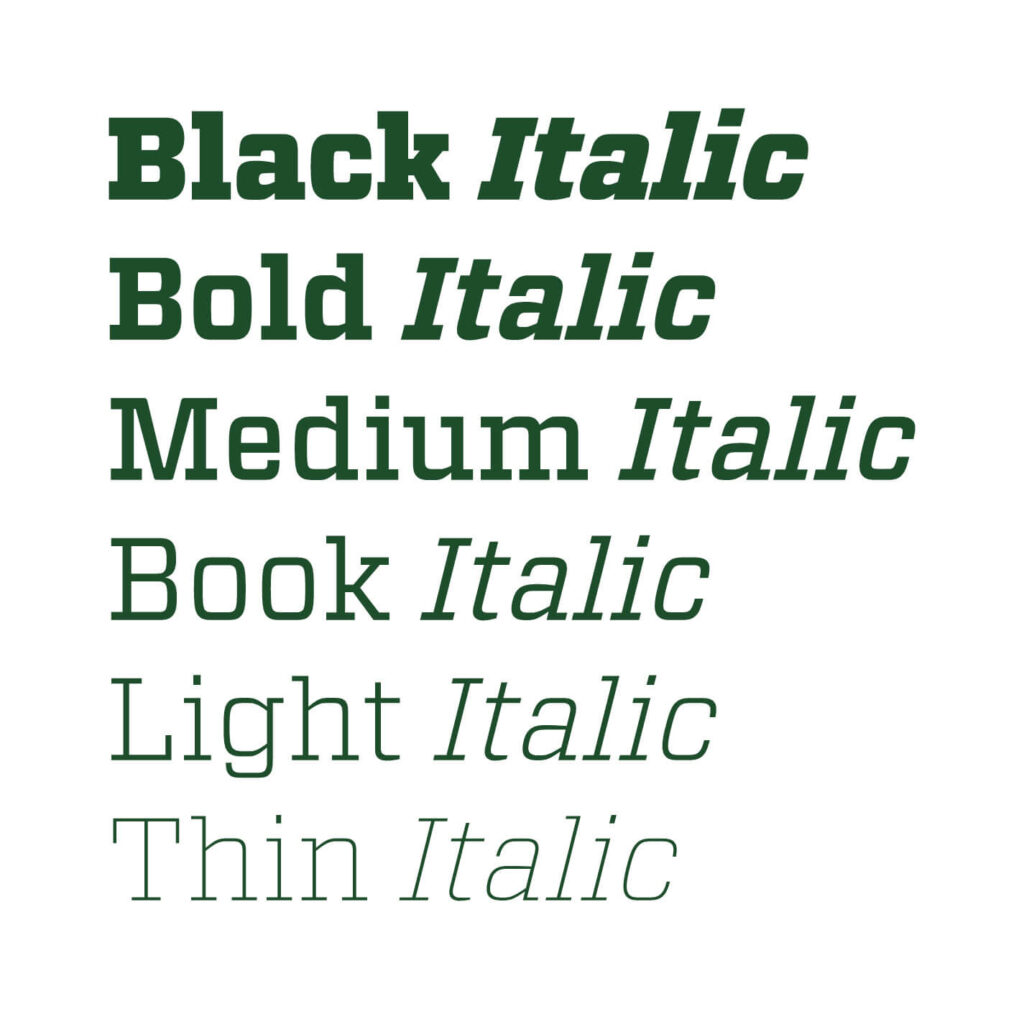 Vitesse Typeface Example