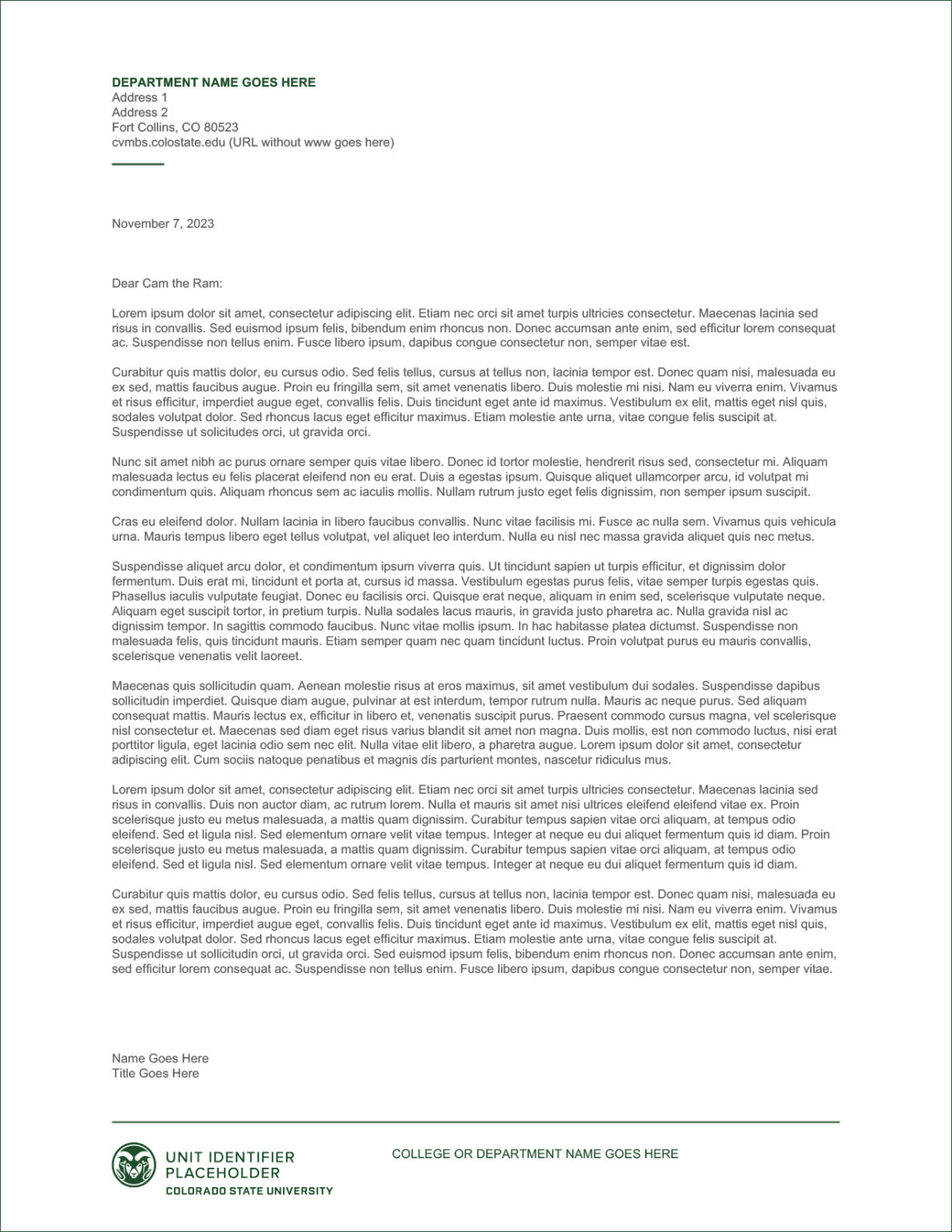 Templates | Brand | Colorado State University