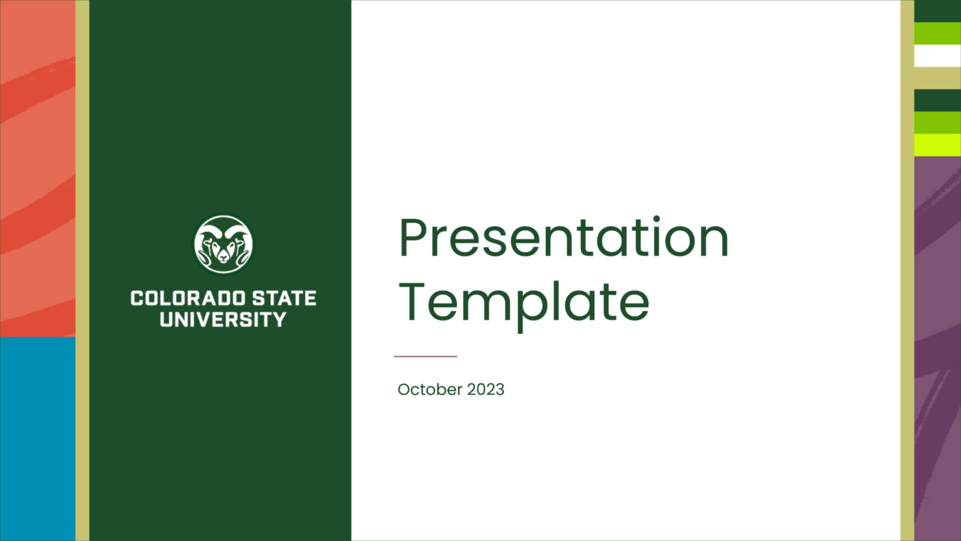 Templates | Brand | Colorado State University